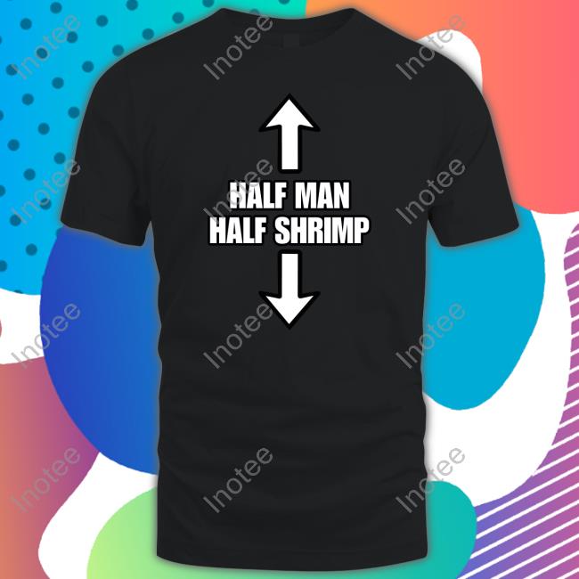 Ryginga Merch Half Man Half Shrimp Long Sleeve Tee Shirt Goodshirts