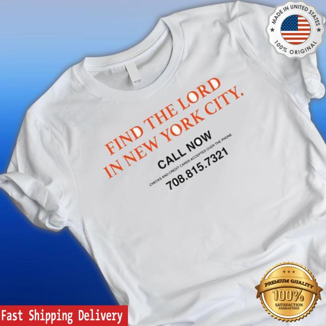 Jake Bongiovi Find The Lord In New York City Shirt
