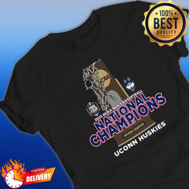 Uconn Huskies Final Four 2023 Ncaa Men’S Basketball Trophy Champions Shirt