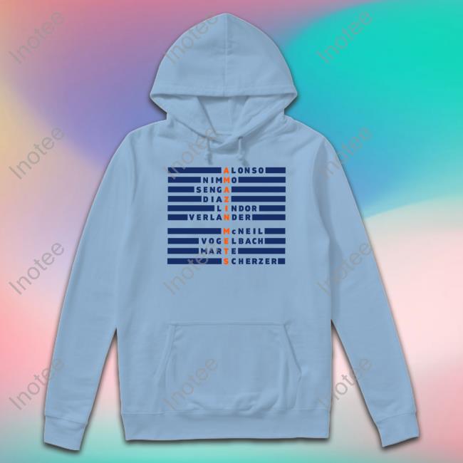 Amazin Mets Alonso Nimmo Senga Diaz Lindor Verlander Mcneil Vogelbach Marte Scherzer Sweatshirt Alonso Nimmo Senga Diaz Lindor Verlander Mcneil Vogelbach Marte Scherzer Hoodie
