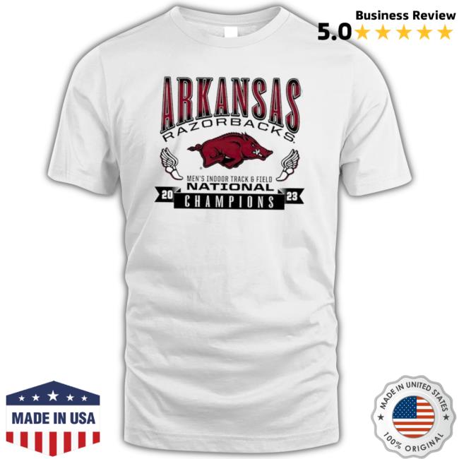 Arkansas Razorbacks 2023 Men’S Indoor Track And Field National Champions Logo shirt