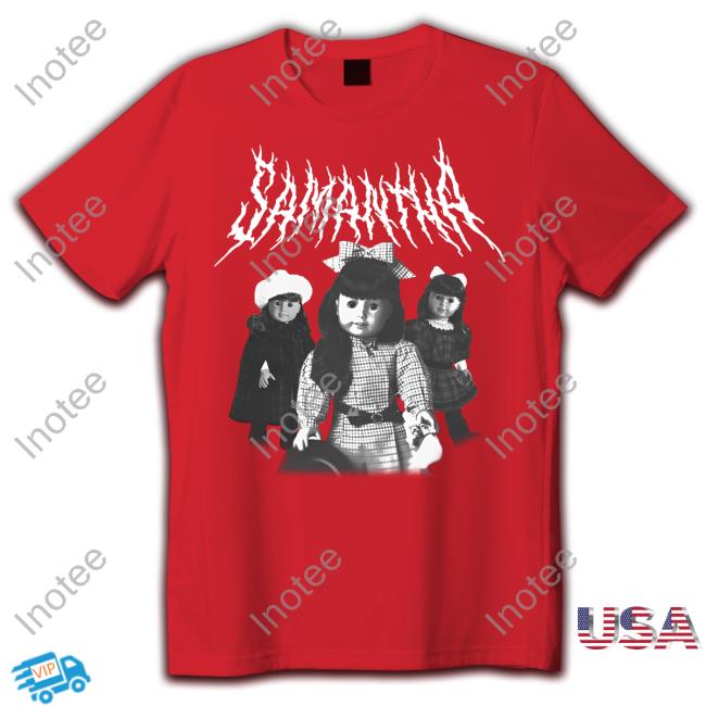 Samantha Heavy Metal Hoodied Sweatshirt Dopamine Goods Merch Samantha Heavy Metal Long Sleeve Tee Shirt