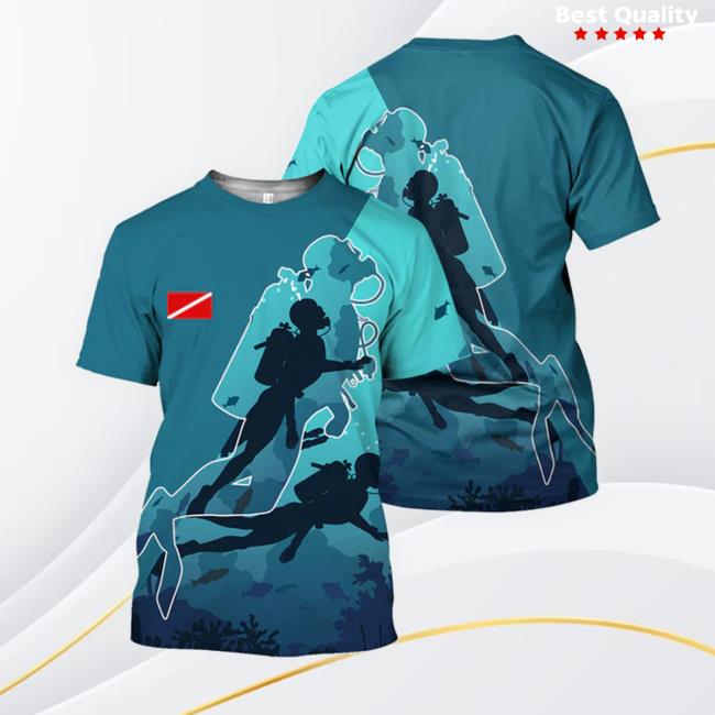 Gearhumans Scuba Diving - 3D All Over Printed Hoodie