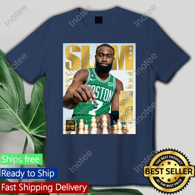 Slam Jaylen Brown Power Mover Shirts Slam Jaylen Brown Power Mover Long Sleeve T Shirt Celticspost