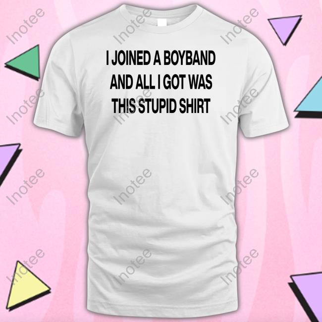 I Joined A Boyband And All I Got Was This Stupid Shirt Tee Shirt