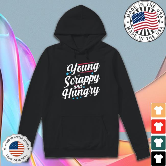 Official Young Scrappy And Hungry Vintage Retro Shirt