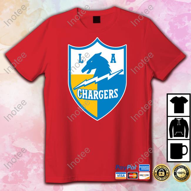 Los Angeles Chargers Vintage Shield Logo Long Sleeve T Shirt