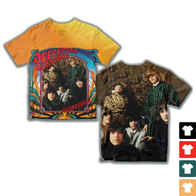 2400 Fulton Street Compilation Album By Jefferson Airplane Orange Shirts