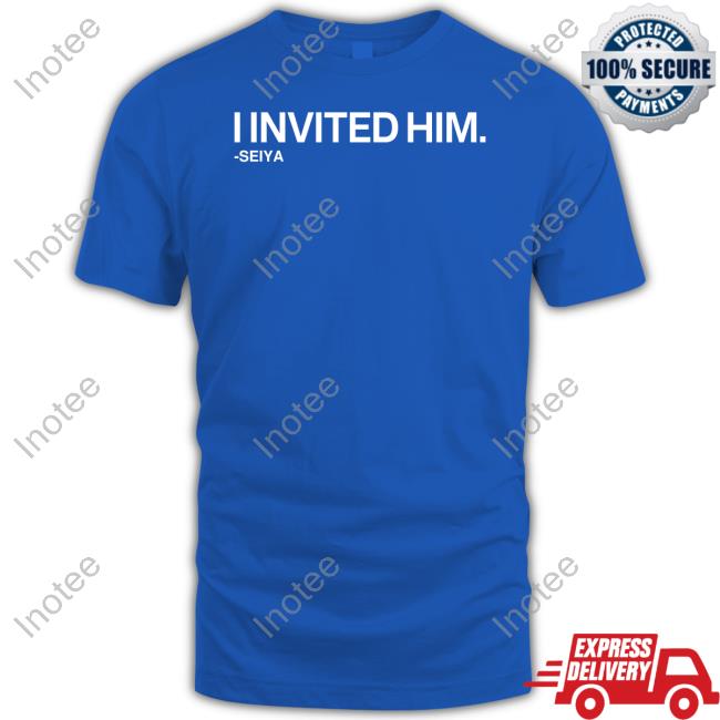 David Kaplan Wearing I Invited Him Seiya Hooded Sweatshirt Obvious Shirts
