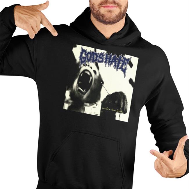 Closed Casket Activities Merch God's Hate - Under The Knife Long Sleeve T Shirt God’s Hate