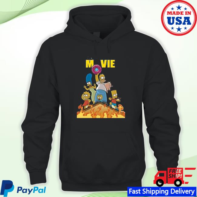 Top The Simpsons Movie Father And Mother And Child Fire House Tee Shirt
