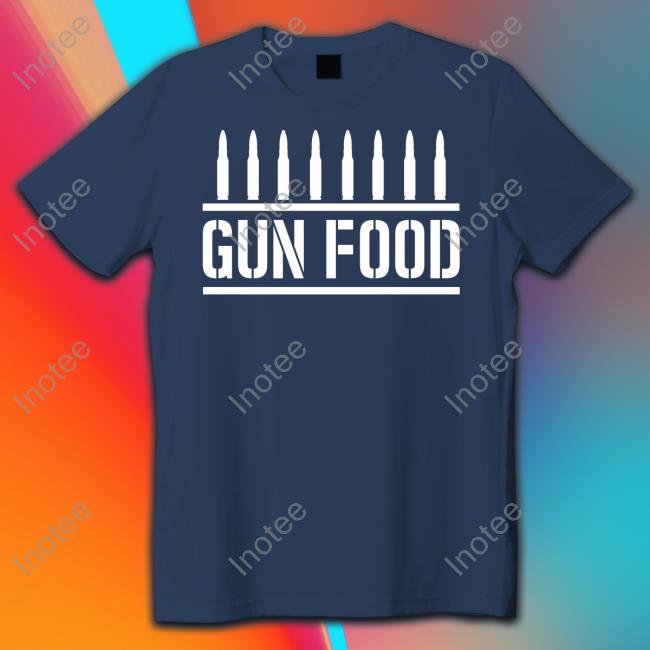 Irishpeachdesigns Merch Gun Food Long Sleeve Tee