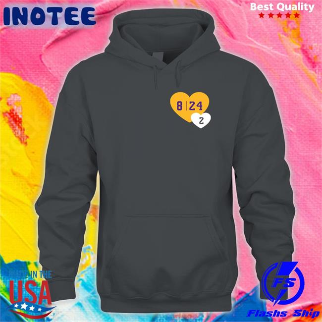 Savannah James 8 24 2 Hearts Hoodie Kobe Bryant Savannah James 8 24 2 Hearts Tee