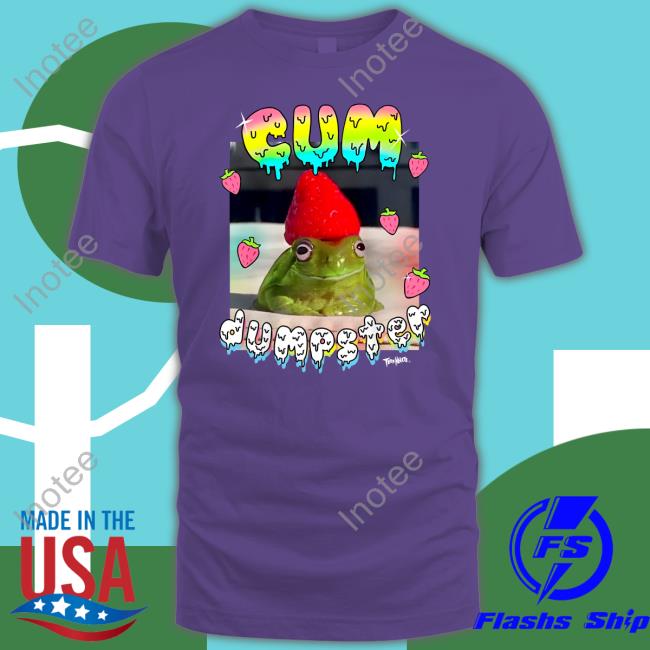 Shirts With Threatening Auras Frog Cum Dumpster Tee Shirt
