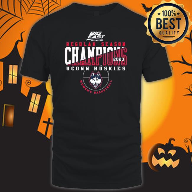 Uconn Huskies 2023 Big East Women’S Basketball Regular Season Champions Locker Room Shirt