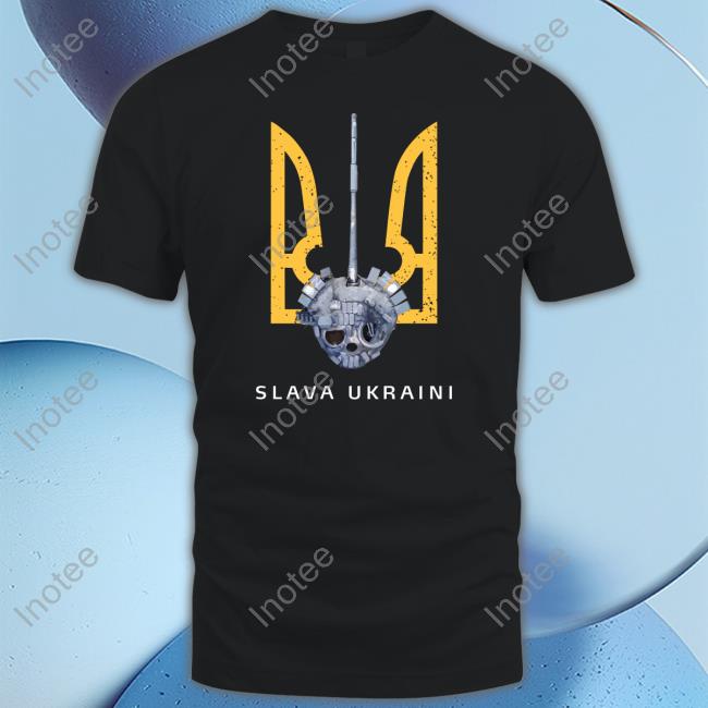 Kaouthia1 Slava Ukraini Turret Tee Shirt