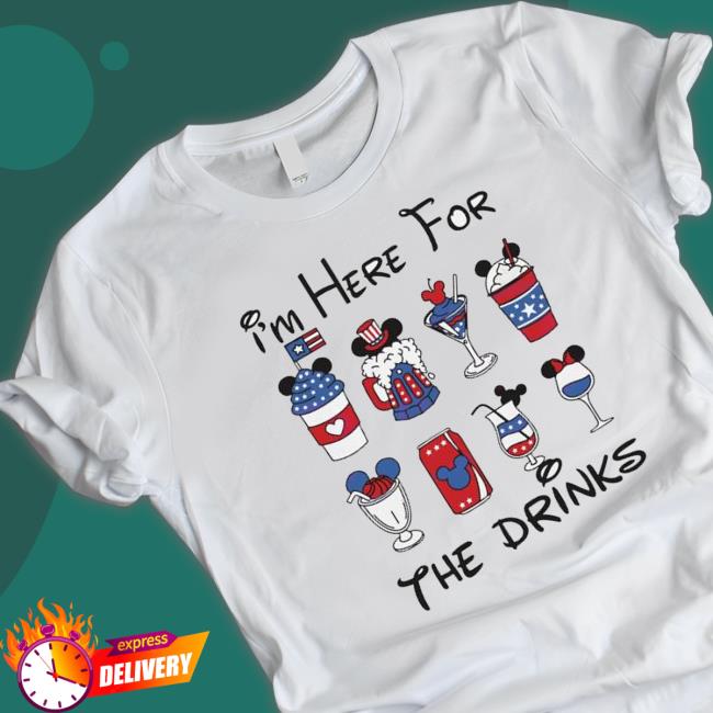 Mickey 4Th Of July I’M Here For The Drinks Hoodie Mickey 4Th Of July I’M Here For The Drinks Shirt