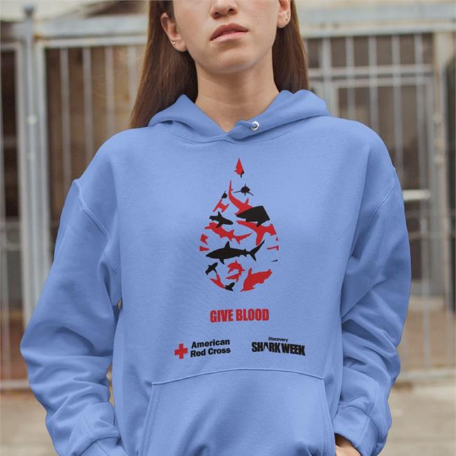 Kathy Flaherty Give Blood American Red Cross Shark Week T Shirts