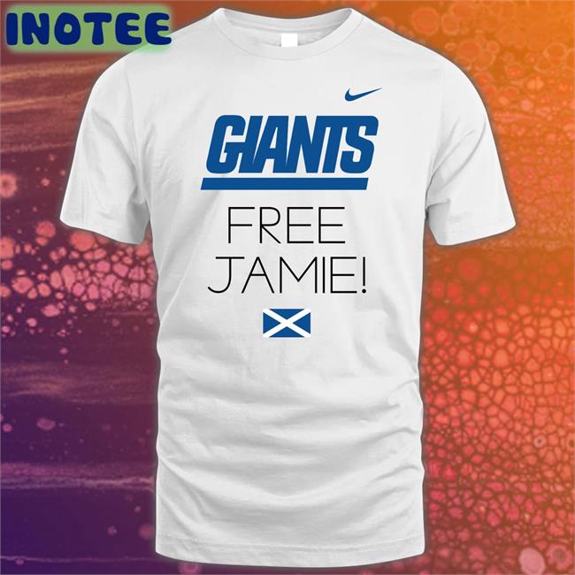 New York Giants Free Jamie Scottish Flag Shirt