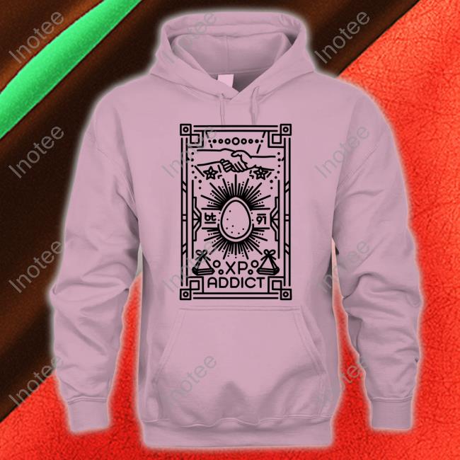 Crowdmade Merch Xp Addict Black Line Art Sweatshirt