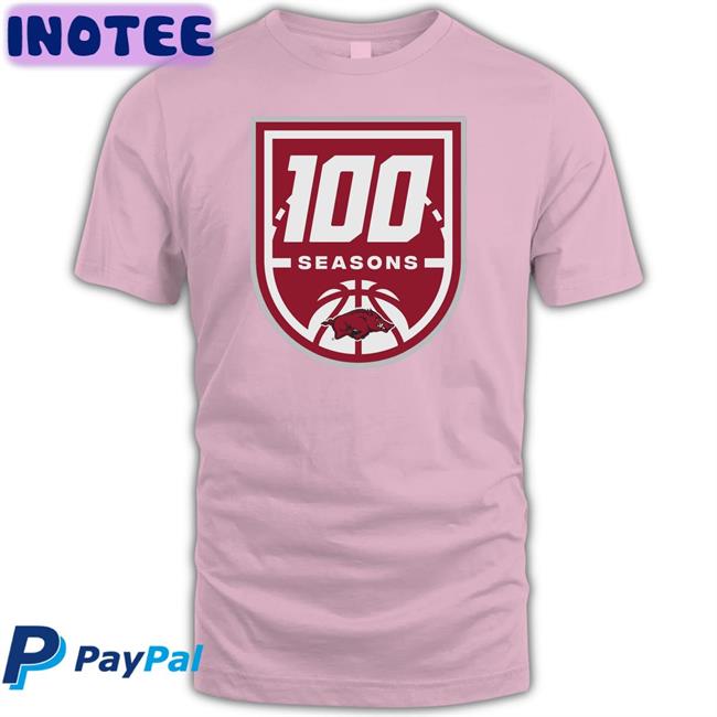 Arkansas Razorbacks Shop Men's Basketball 100 Seasons Tee Shirt