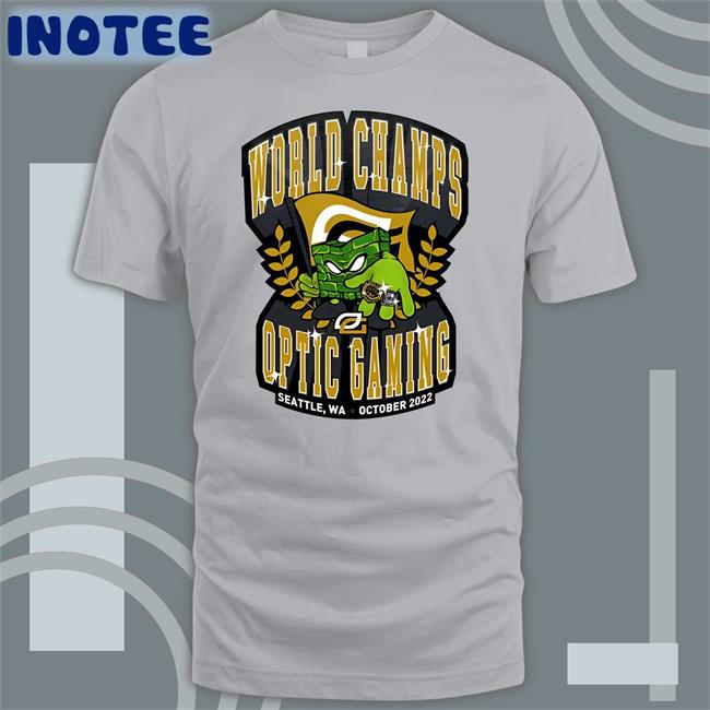 World Champs Optic Gaming Seattle, Wa October 2022 Tees
