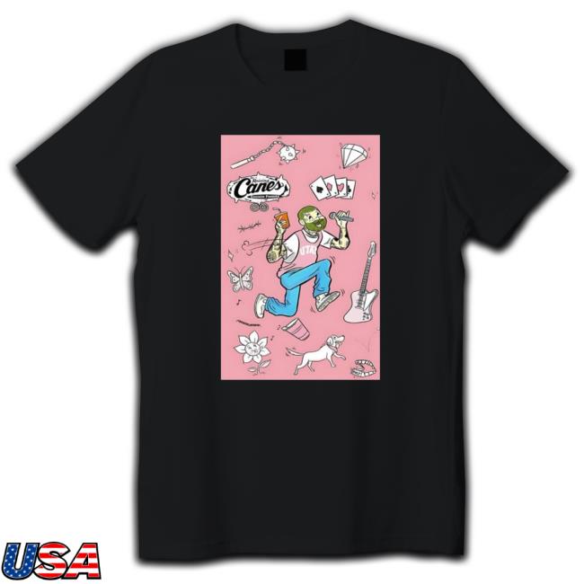 Official Raising Cane’S Chicken Fingers Post Malone Collector’S Cup Poster Hoodie