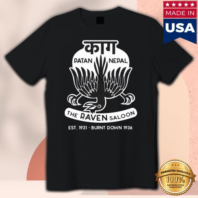 The Raven Saloon White Version T Indiana Jones Shirt