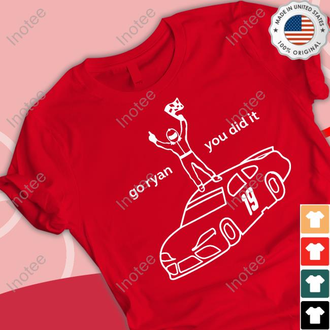 Go Ryan You Did It Black Tee Shirt