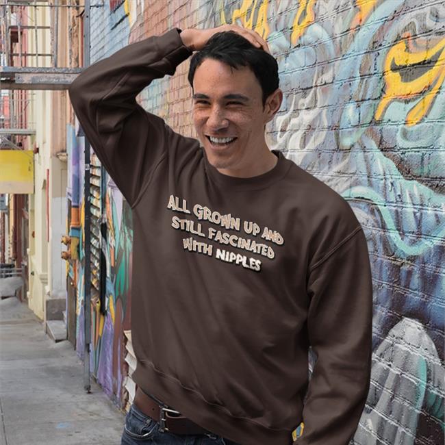 All Grown Up And Still Fascinated With Nipples Tee Strangethrift