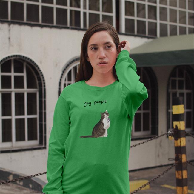 Gay Poeple Juno Long Sleeve Tee Shirt By Ridley Green