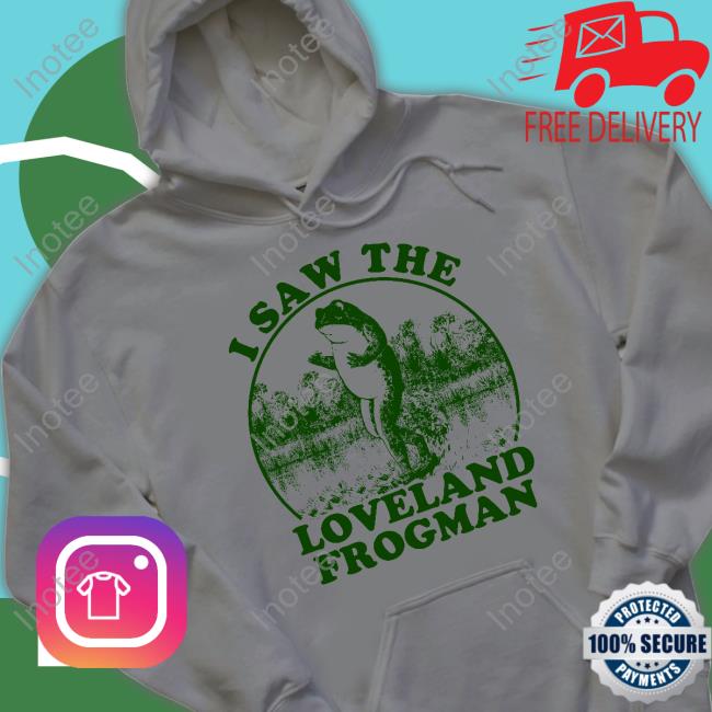 Cincyshirts I Saw The Loveland Frogman Long Sleeve Tee Shirt
