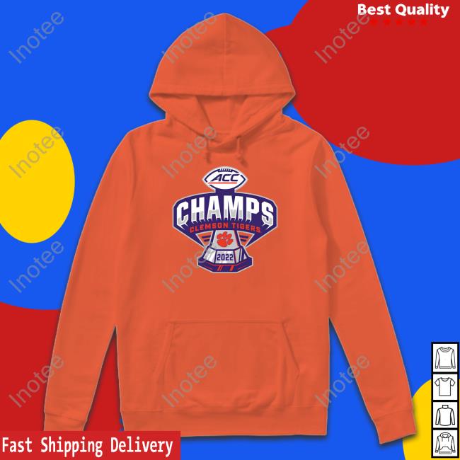 Fanatics Merch Clemson Tigers Blue 84 2022 Acc Football Conference Champions Shirts Acc Champs Clemson Tigers 2022
