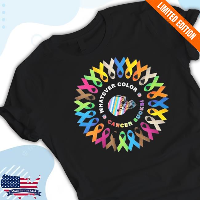 Cleveland Browns Whatever Color Cancer Sucks Shirt