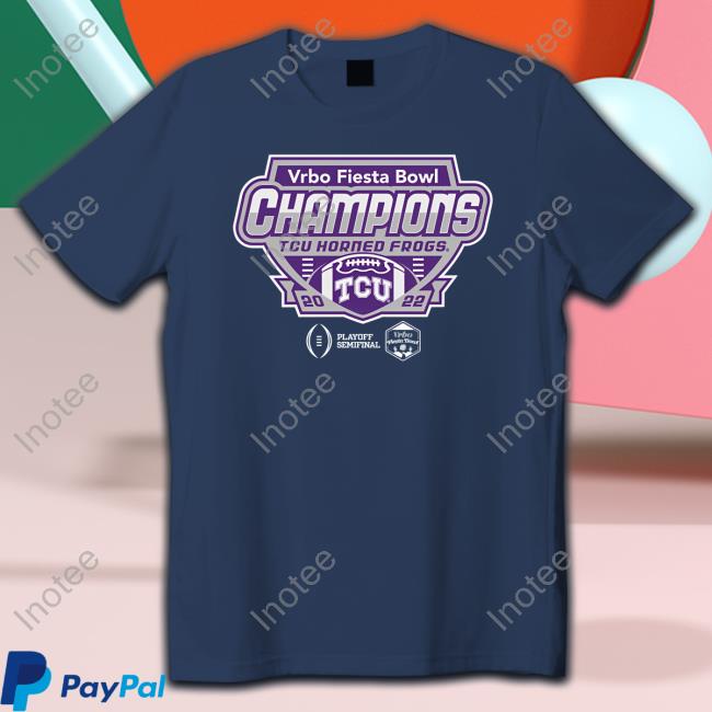 Vrbo Fiesta Bowl Champions Tcu Horned Frogs 2022 Shirt