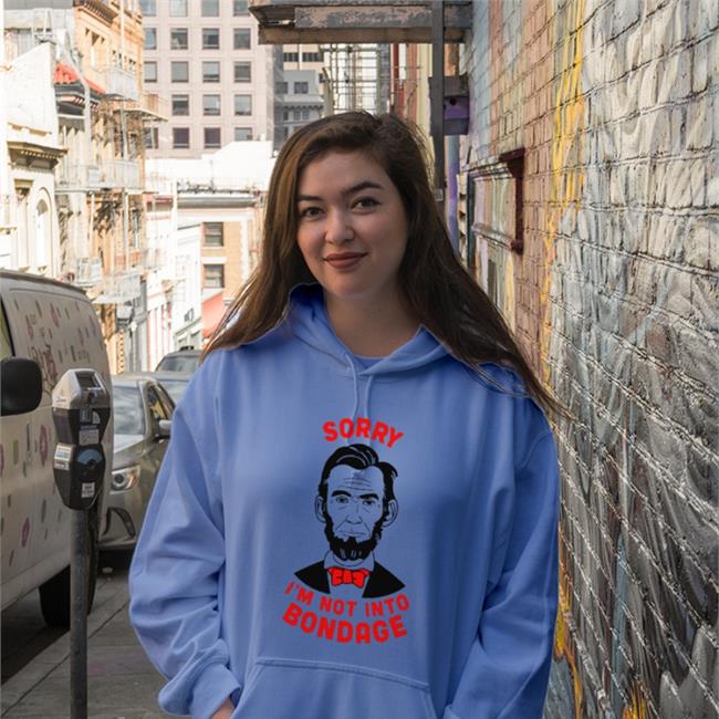 Shirts That Go Hard Store Sorry I'm Not Into Bondage Long Sleeve Tee Shirt White