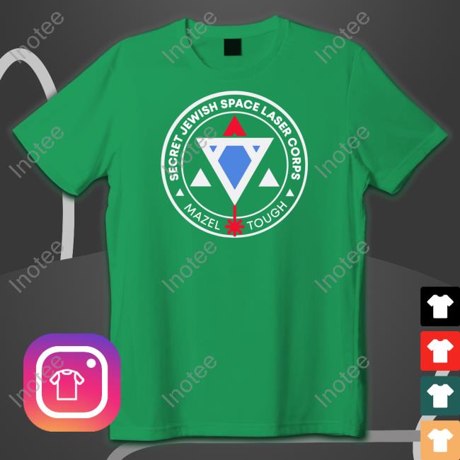 Secret Jewish Space Laser Corps Mazel Tough Logo Long Sleeve T Shirt