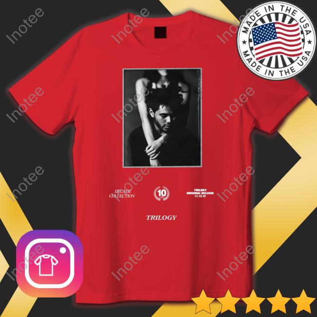 The Weeknd Merch Trilogy Decade Cover Shirt