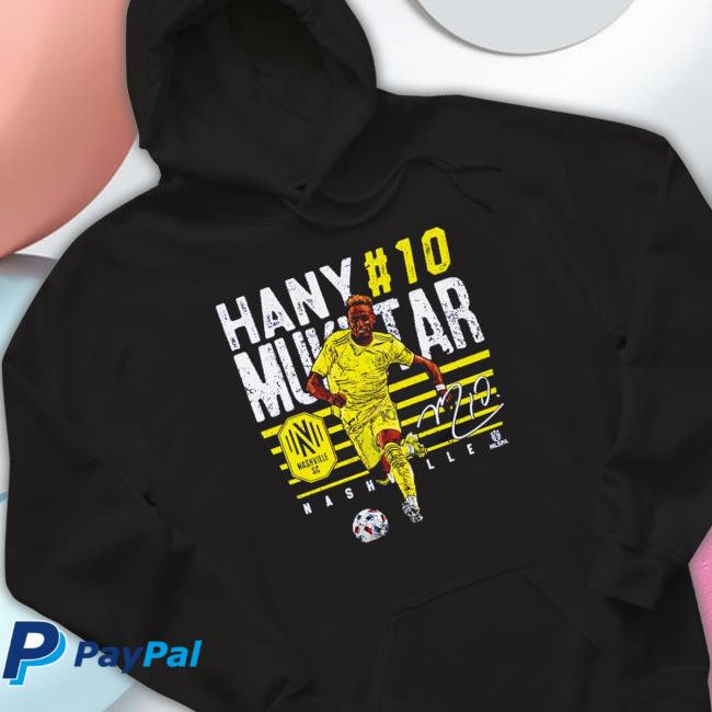 Hany Mukhtar Nashville Sc Player Name Football Signature shirt, hoodie, tank top, sweater and long sleeve t-shirt
