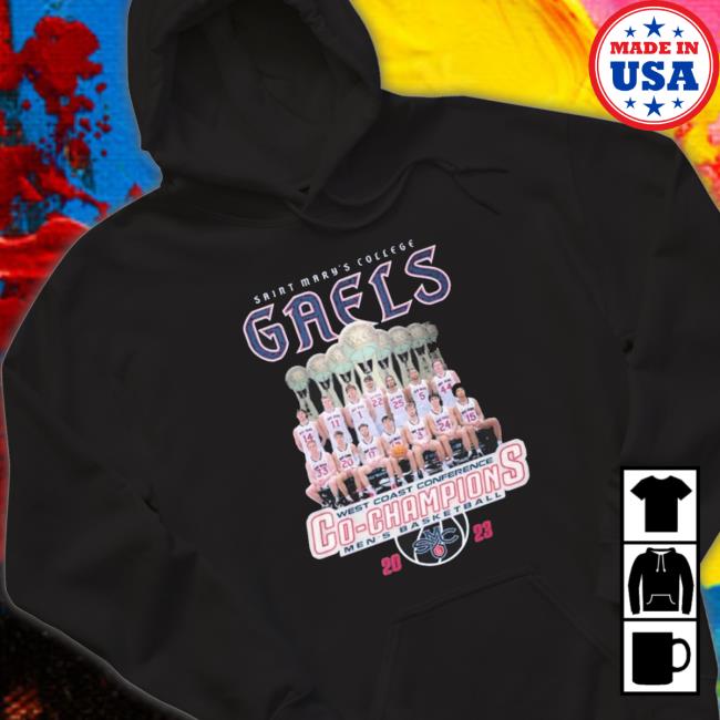 Official Saint Mary’S College Gaels West Coast Conference Champions Men’S Basketball 2023 shirt Official Saint Mary’S College Gaels West Coast Conference Champions Men’S Basketball 2023 Shirt