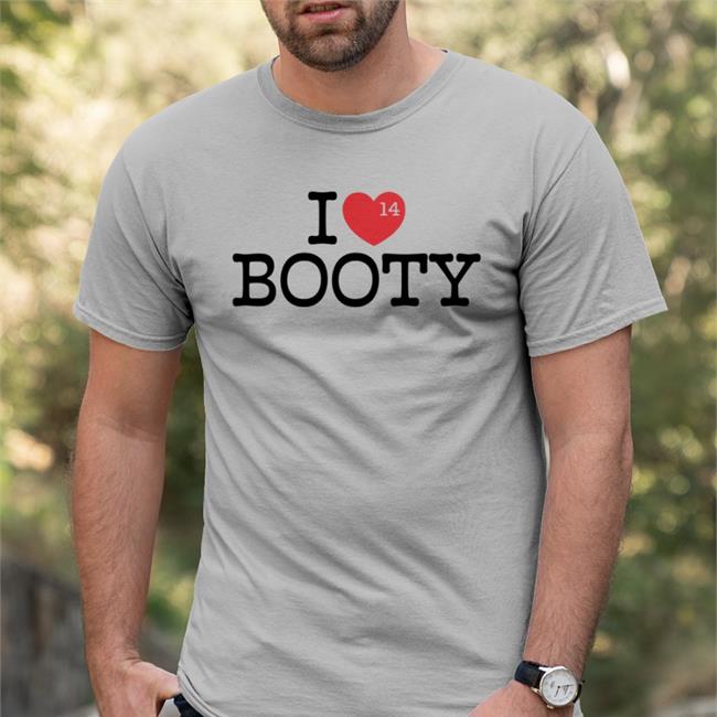 I Love Booty 14 Long Sleeve Tee Shirt White
