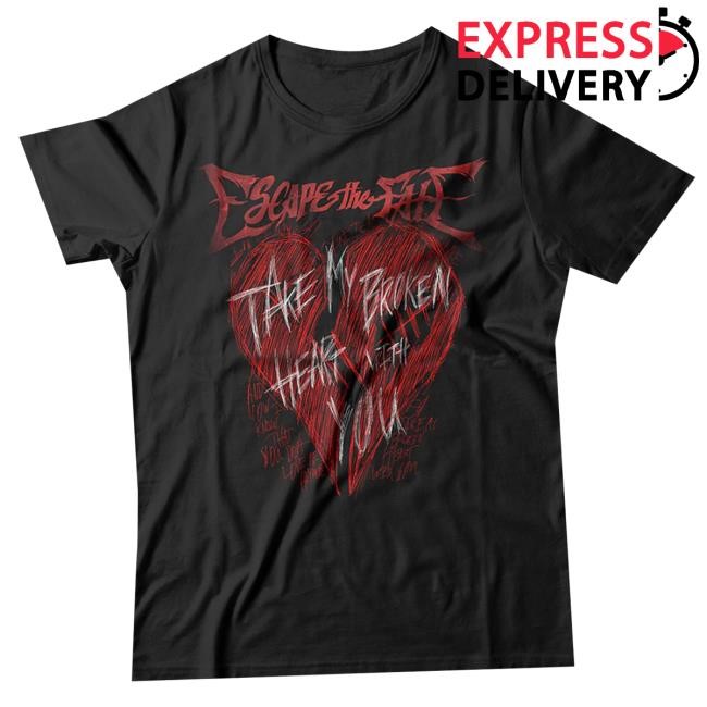 Official Escape The Fate Merch Escape The Fate - Broken Hearts Crewneck Sweatshirt