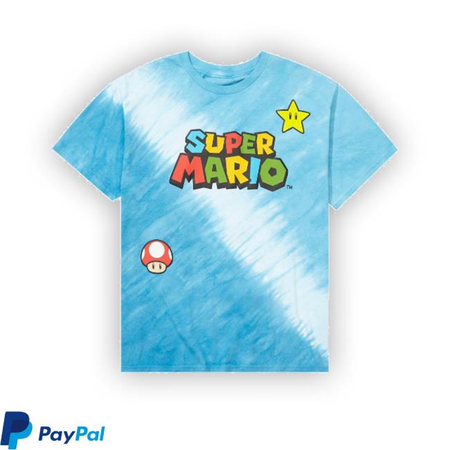 Official Nintendo Super Mario Bros. Icons Tie-Dye Hoodie