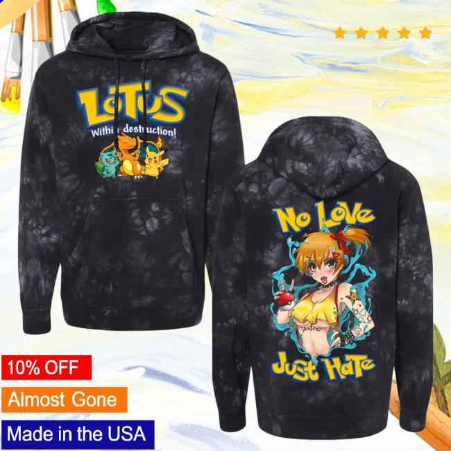 Official Merch Now Within Destruction Lotus Black Tie Dye Pull Over Hoodie MerchNow