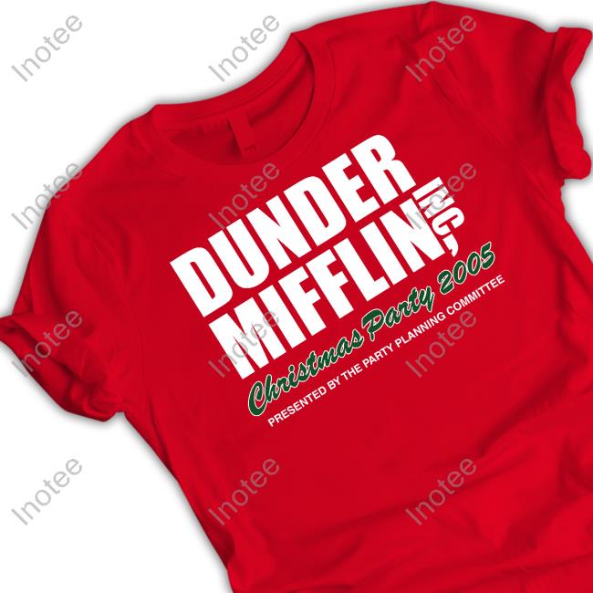 Trashcan Paul Dunder Mifflin Inc Christmas Party 2005 Presented By The Party Planning Committee Shirts