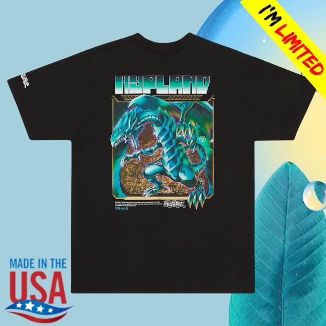 Official Hypland Clothing Merch Store Hypland Yugioh Blue Eyes Shirt 2023 (Black)