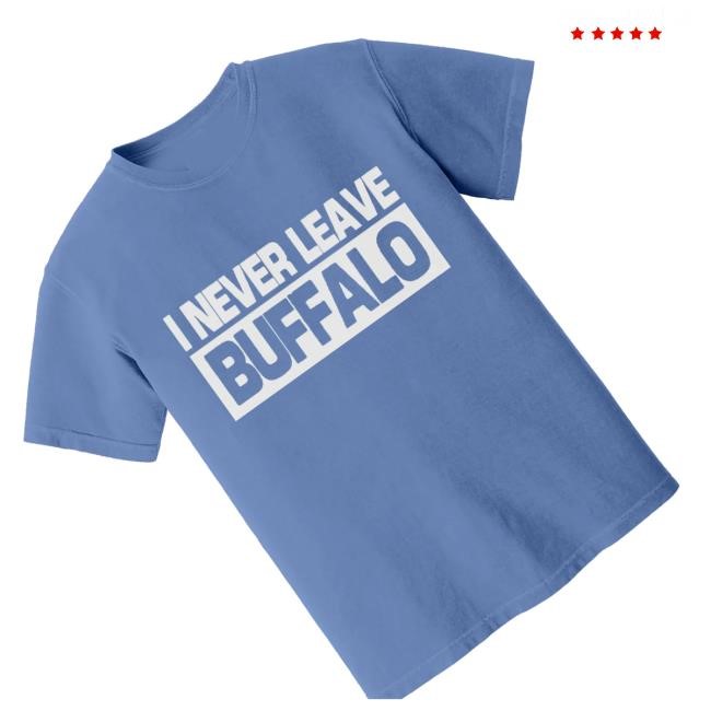 Official Buffalogo I Never Leave Buffalo Tank Top