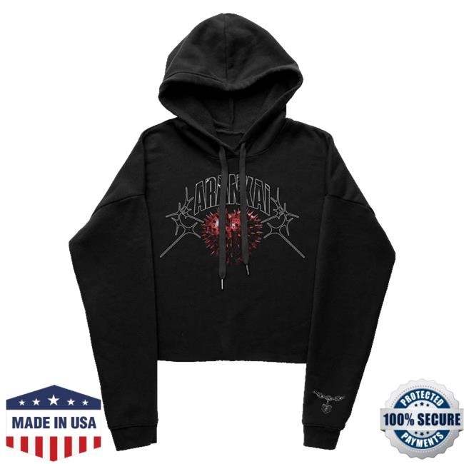 Arankai Merch Keychain Heart Cropped Sweatshirt