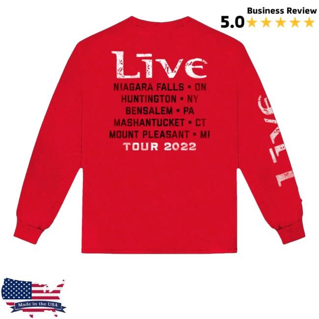 Official Live The Band 2022 Tour Long Sleeve Shirt