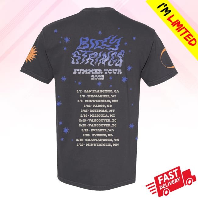 Official Billy Strings Merch Shop Store Nightflower Tee With Dates Anna Degnbol T Shirts